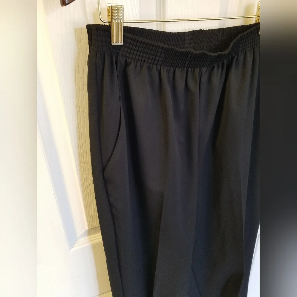 Dress Barn Woman Black  Elastic Waist Pants  Size 14WP Made in USA - Picture 7 of 14